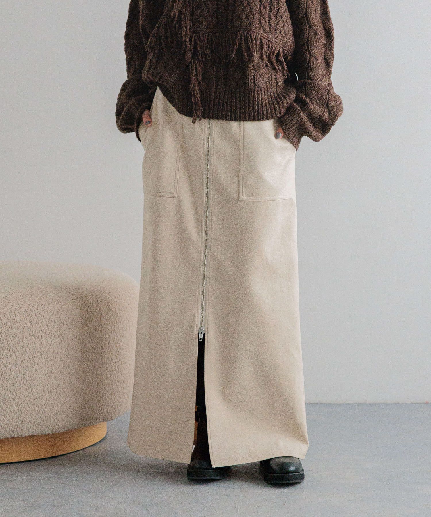 LOWRYS FARM「アソートＺＩＰタイトスカート」|スカート|