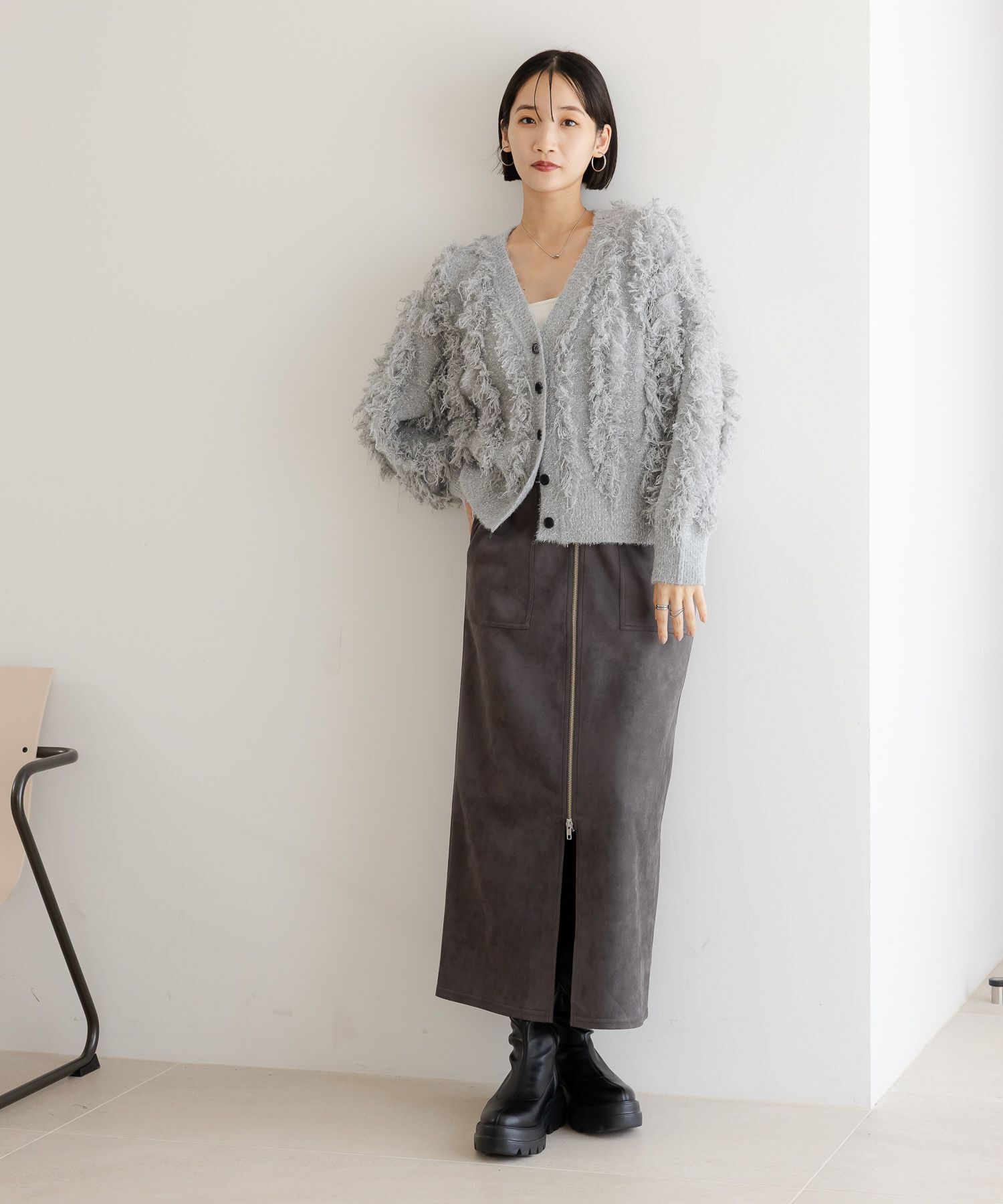 LOWRYS FARM「アソートＺＩＰタイトスカート」|スカート|