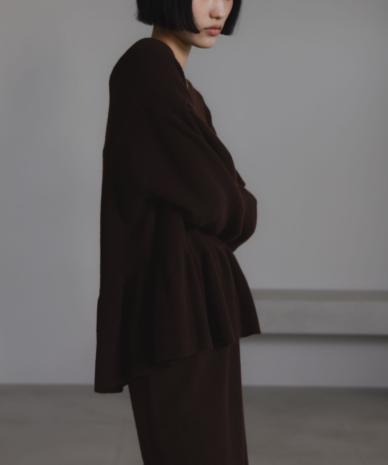 LOWRYS FARM「ペプラムニットSETUP」|ワンピース|