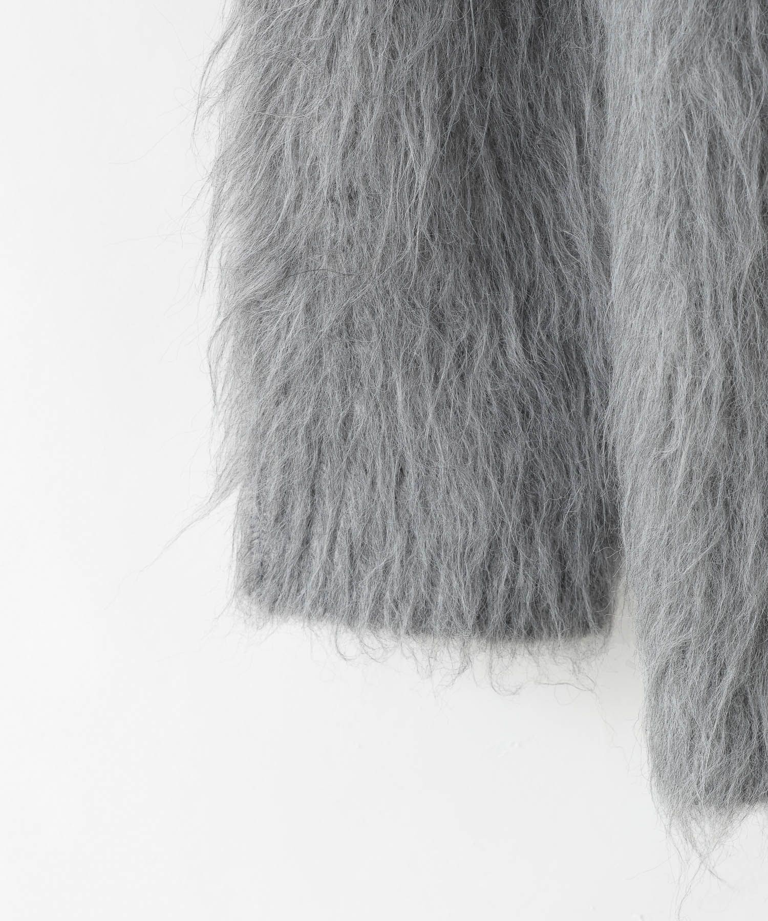 LOWRYS FARM「シャギーロングVカーディガン」|ニット・セーター|