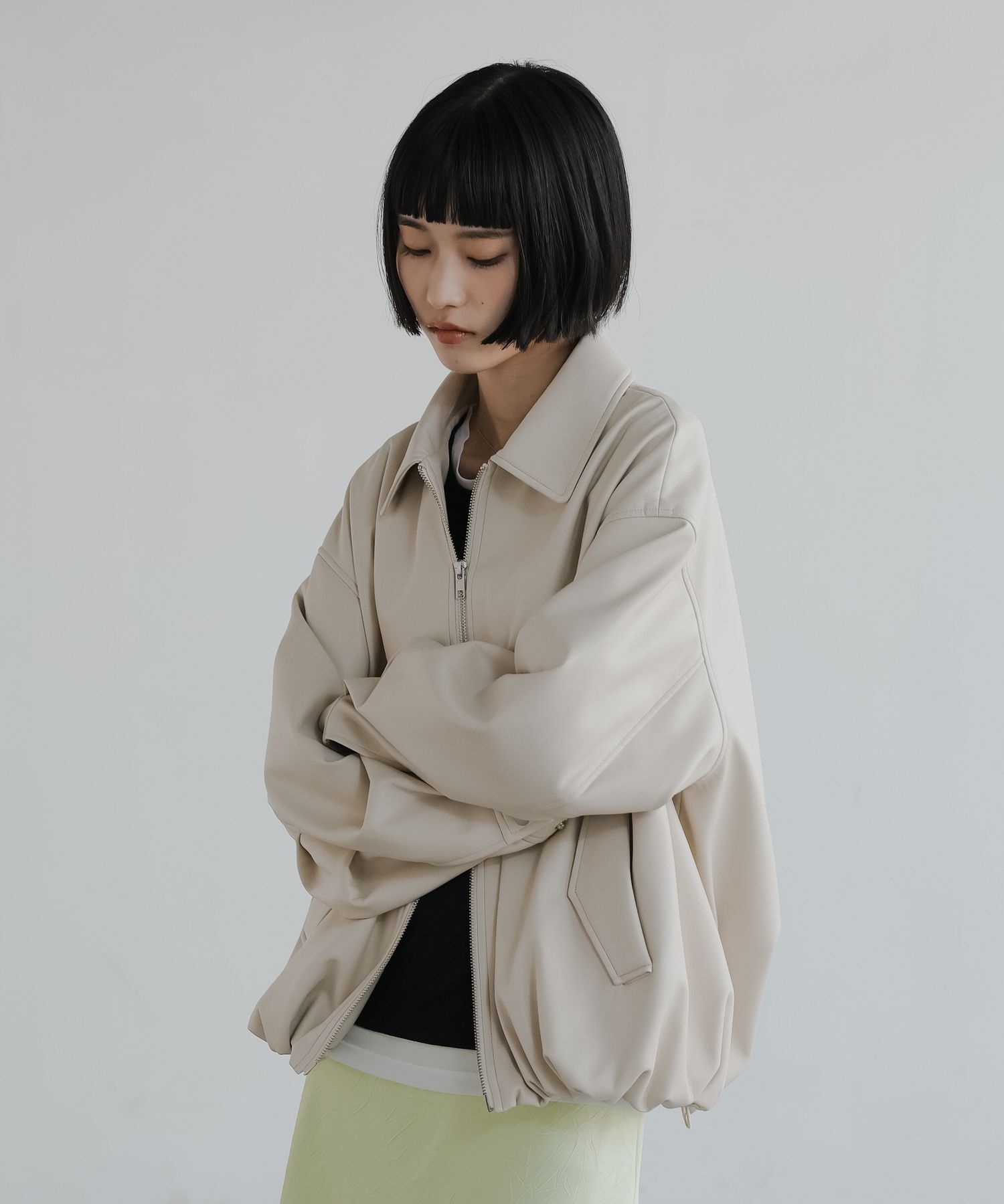 LOWRYS FARM「レザーバルーンブルゾン」|その他|