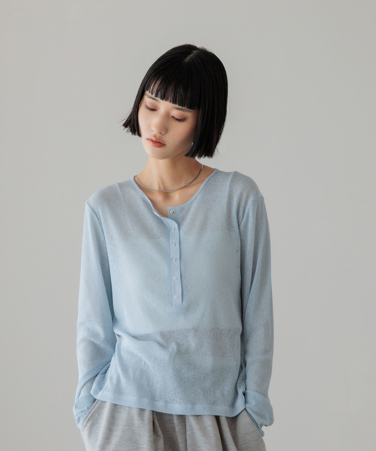 LOWRYS FARM「USEFULヘンリープルオーバーLS」|Tシャツ・カットソー|