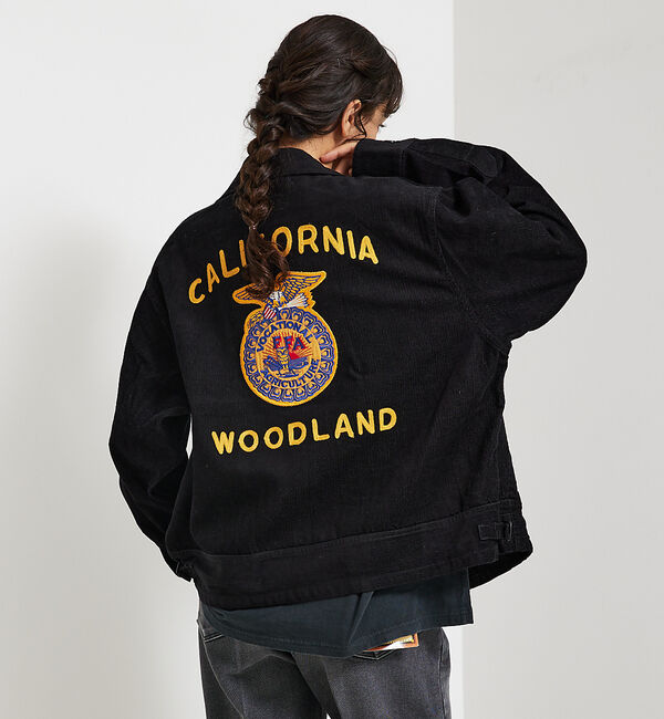 ABAHOUSE「FFA コーデュロイジャケット / ユニセックス」|ブルゾン・スタジャン|ブラック系その他1