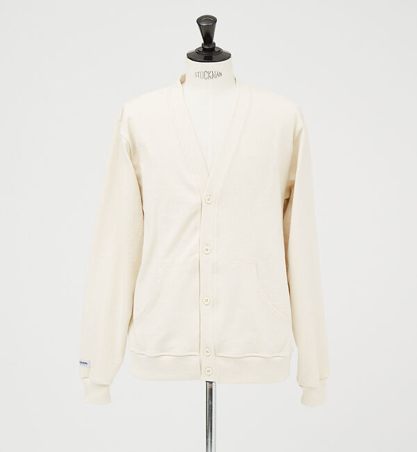 ABAHOUSE「【BARBARIAN / バーバリアン】ヘビーウエイト カーディガン」|カーディガン|アイボリー