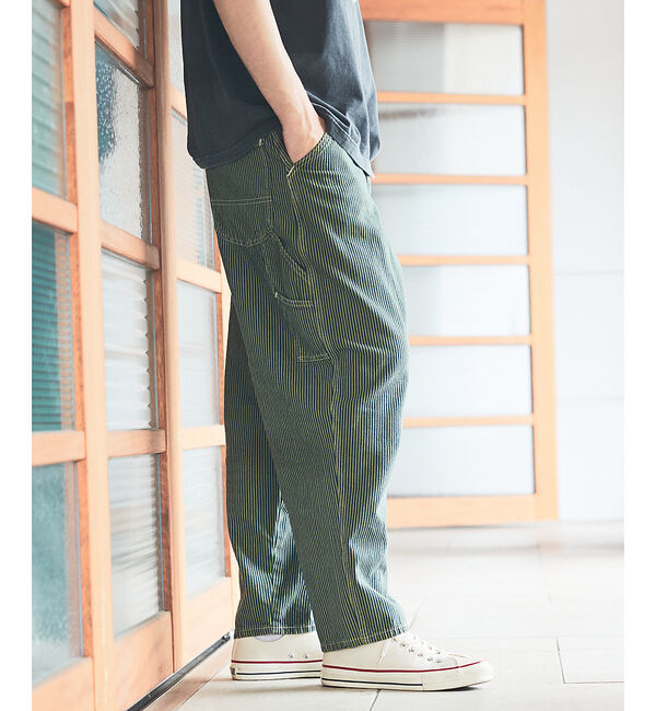 ABAHOUSE「【Lee/リー】DUNGAREES ワイドペインターパンツ/ユニセックス」|デニム|