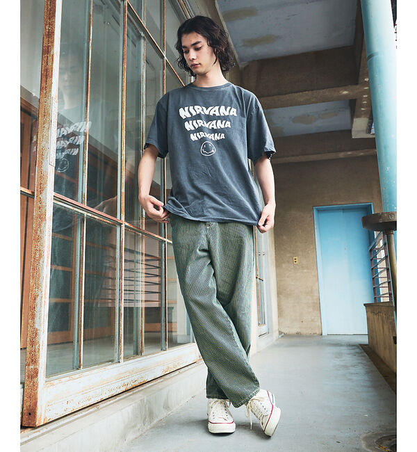 ABAHOUSE「【Lee/リー】DUNGAREES ワイドペインターパンツ/ユニセックス」|デニム|