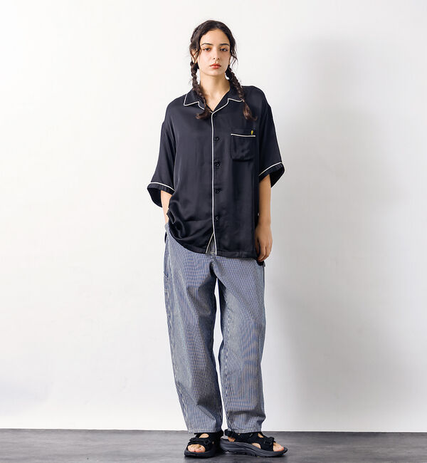 ABAHOUSE「【Lee/リー】DUNGAREES ワイドペインターパンツ/ユニセックス」|デニム|