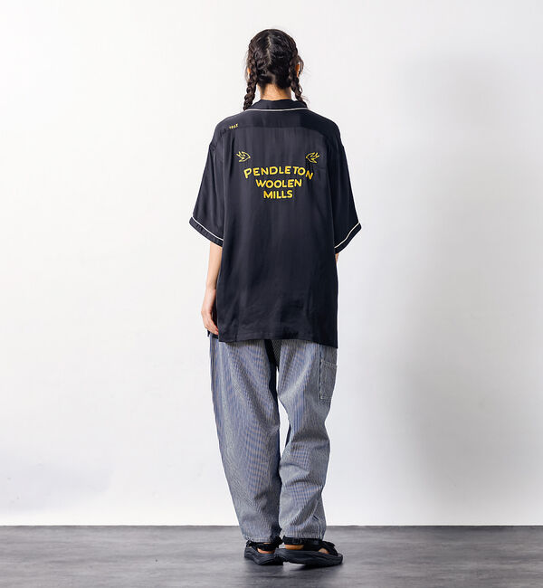 ABAHOUSE「【Lee/リー】DUNGAREES ワイドペインターパンツ/ユニセックス」|デニム|