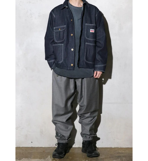 ABAHOUSE「【PENNEY'S 】10oz DENIM ENGINEER SHORT JAC」|ブルゾン・スタジャン|