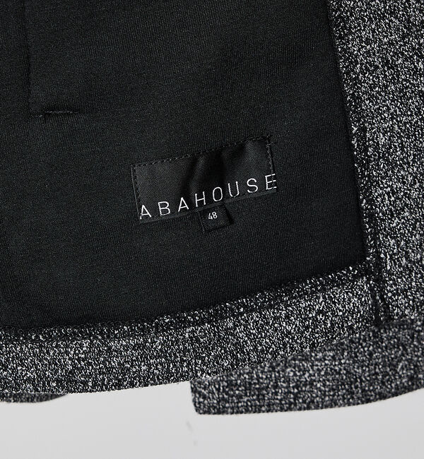 ABAHOUSE「ブークレ ボンディング ショールブルゾン / ストレッチ / 保温性」|ブルゾン・スタジャン|