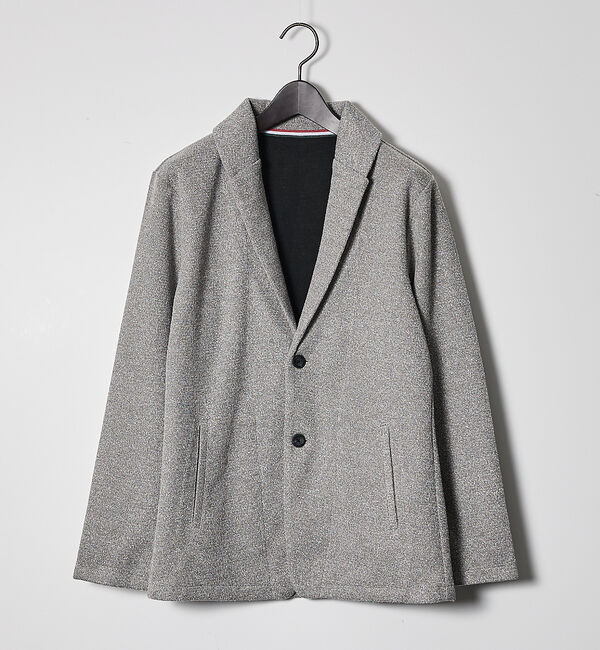 ABAHOUSE「ブークレ ボンディング ショールブルゾン / ストレッチ / 保温性」|ブルゾン・スタジャン|モカ