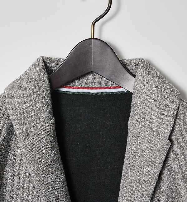 ABAHOUSE「ブークレ ボンディング ショールブルゾン / ストレッチ / 保温性」|ブルゾン・スタジャン|