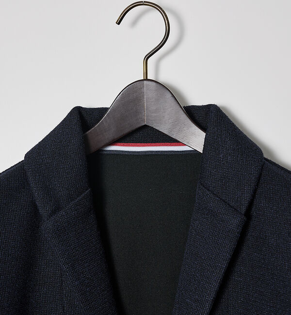 ABAHOUSE「ブークレ ボンディング ショールブルゾン / ストレッチ / 保温性」|ブルゾン・スタジャン|