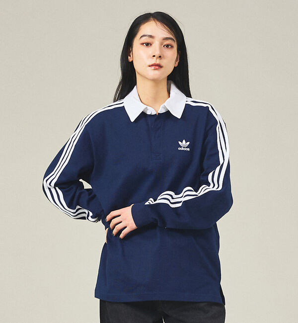 ABAHOUSE「【adidas originals/アディダスオリジナルス】Rugby polo」|その他|ネイビー