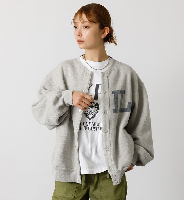 ABAHOUSE「別注【REMI RELIEF / レミレリーフ】ノンストレス起毛裏毛 スタジアム」|カーディガン|