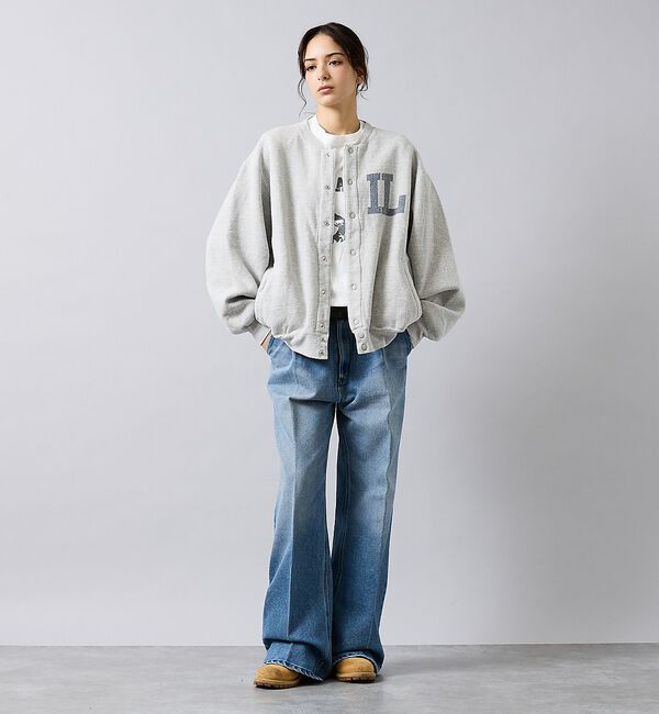 ABAHOUSE「別注【REMI RELIEF / レミレリーフ】ノンストレス起毛裏毛 スタジアム」|カーディガン|