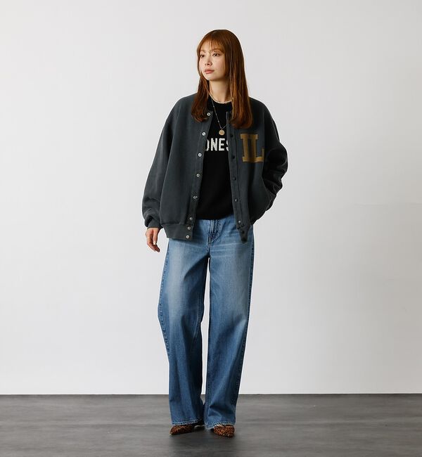 ABAHOUSE「別注【REMI RELIEF / レミレリーフ】ノンストレス起毛裏毛 スタジアム」|カーディガン|