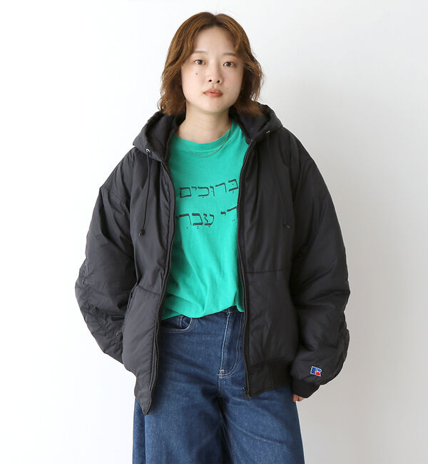 Rouge vif「【RUSSELL ATHLETIC/ラッセル アスレチック】ナイロンパファージッ」|ブルゾン・スタジャン|