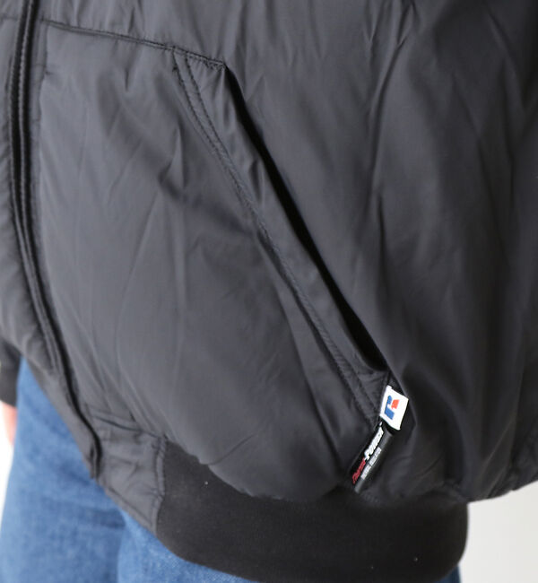 Rouge vif「【RUSSELL ATHLETIC/ラッセル アスレチック】ナイロンパファージッ」|ブルゾン・スタジャン|