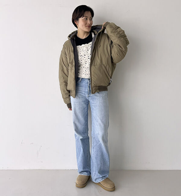 Rouge vif「【RUSSELL ATHLETIC/ラッセル アスレチック】ナイロンパファージッ」|ブルゾン・スタジャン|