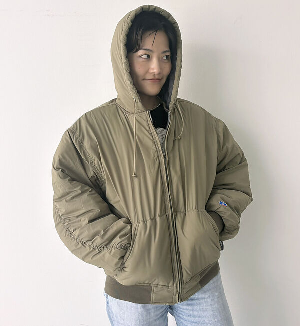 Rouge vif「【RUSSELL ATHLETIC/ラッセル アスレチック】ナイロンパファージッ」|ブルゾン・スタジャン|