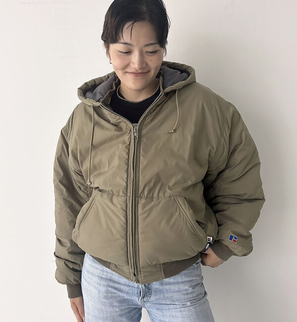 Rouge vif「【RUSSELL ATHLETIC/ラッセル アスレチック】ナイロンパファージッ」|ブルゾン・スタジャン|