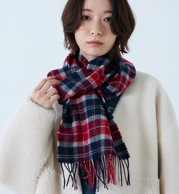 Rouge vif「【BARBOUR/バブアー】タータンスカーフ / マフラー / ウール / チェ」|マフラー|レッド系その他1