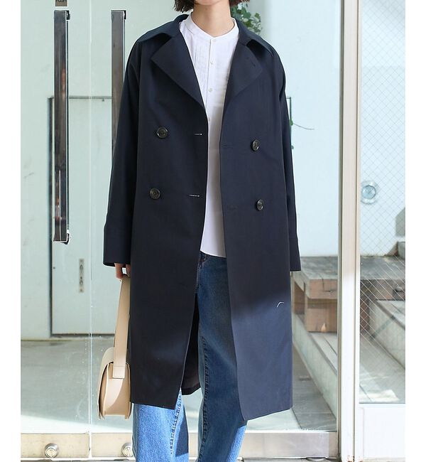 Rouge vif「【定番人気2026SS新作】【TICCA/ティッカ】テントトレンチコート【予約】」|トレンチコート|ネイビー