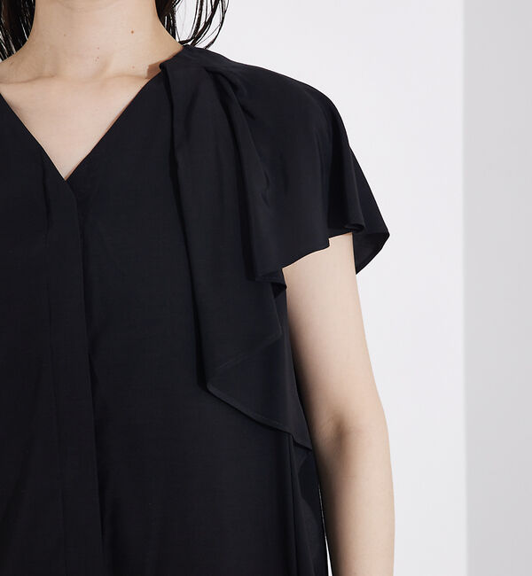 qualite「袖タックフリルシャツ」|シャツ・ブラウス|