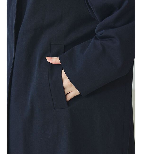 qualite「【大人のスプリングコート】オーバースタンドコート【予約】」|トレンチコート|