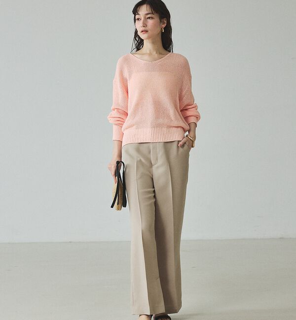 qualite「ミックスカラードライコットンニット【予約】」|ニット・セーター|