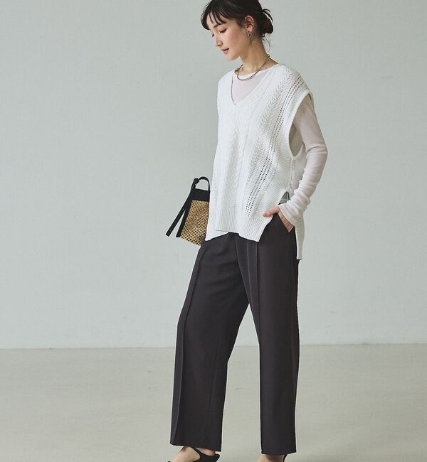 qualite「【セットアップ対応】ドライカルゼフルイドパンツ【予約】」|スラックス|