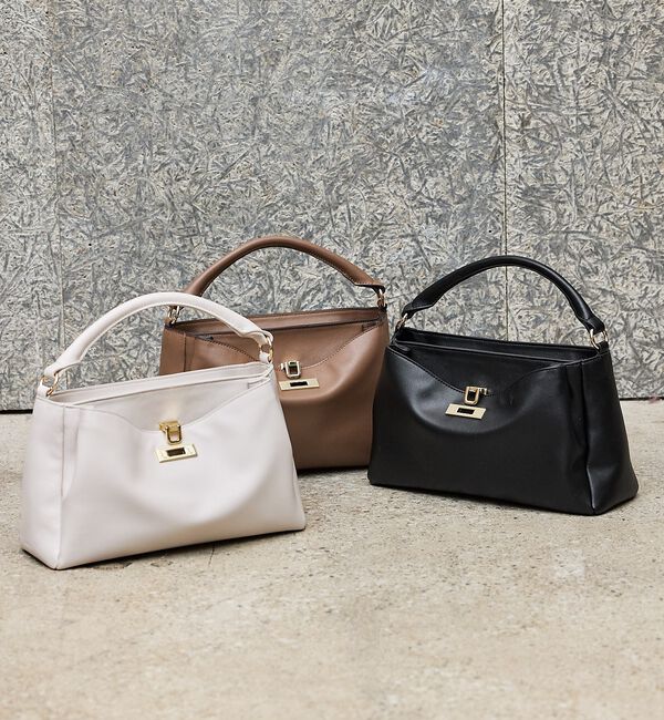 LOWELL things「【ちばゆかさんコラボ】3WAYスクエアハンドバッグ」|ハンドバッグ|