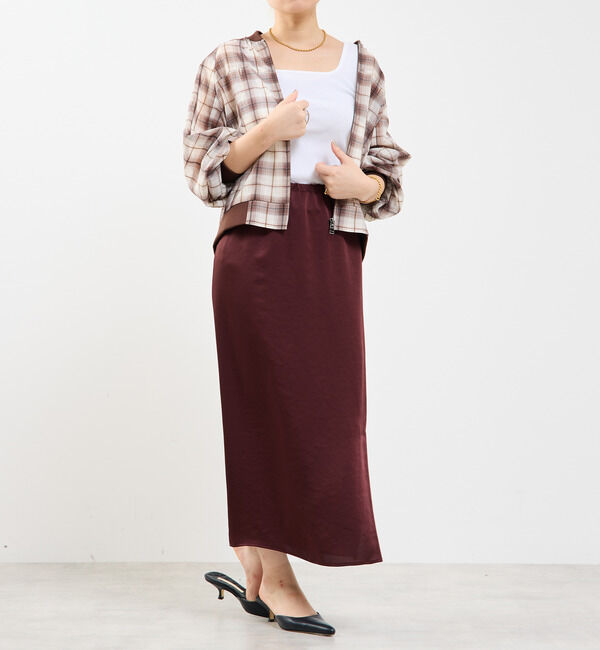 Soffitto「チェック柄シアーブルゾン」|ブルゾン・スタジャン|