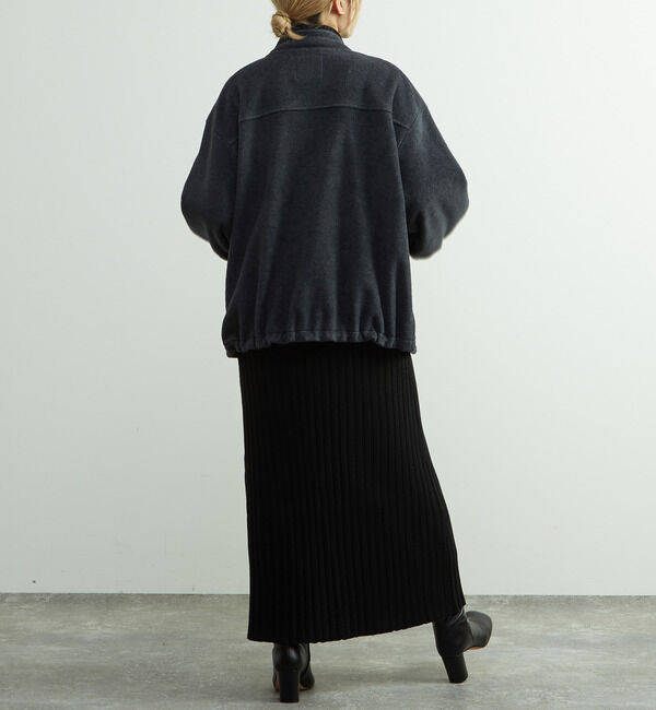 SOFFITTO「ジップ付きオーバーサイズフリースブルゾン」|ブルゾン・スタジャン|