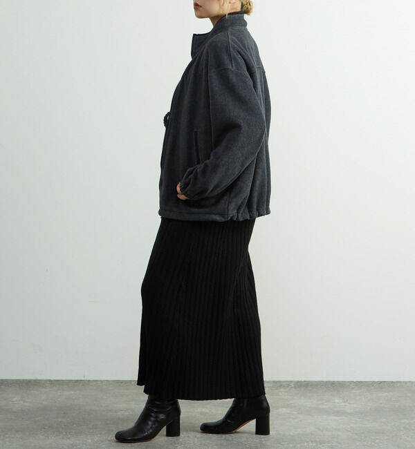 SOFFITTO「ジップ付きオーバーサイズフリースブルゾン」|ブルゾン・スタジャン|