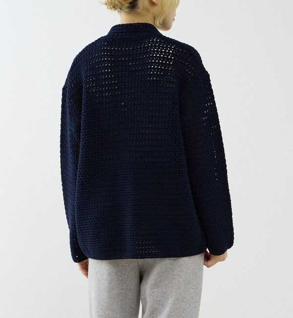 SOFFITTO「クロシェ風ニットカーディガン」|カーディガン|