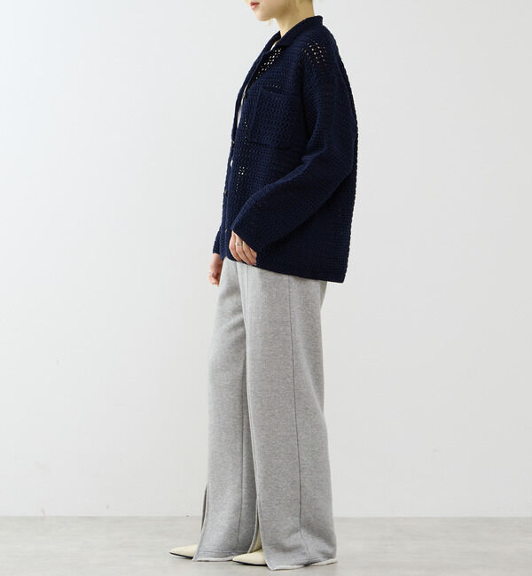 SOFFITTO「クロシェ風ニットカーディガン」|カーディガン|