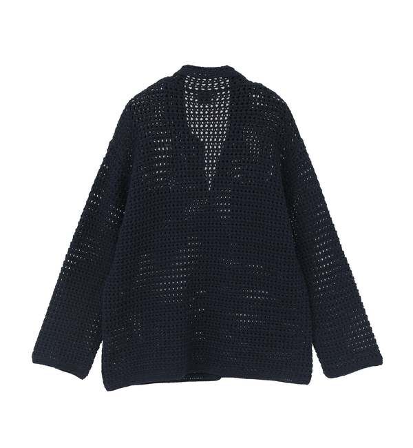 SOFFITTO「クロシェ風ニットカーディガン」|カーディガン|
