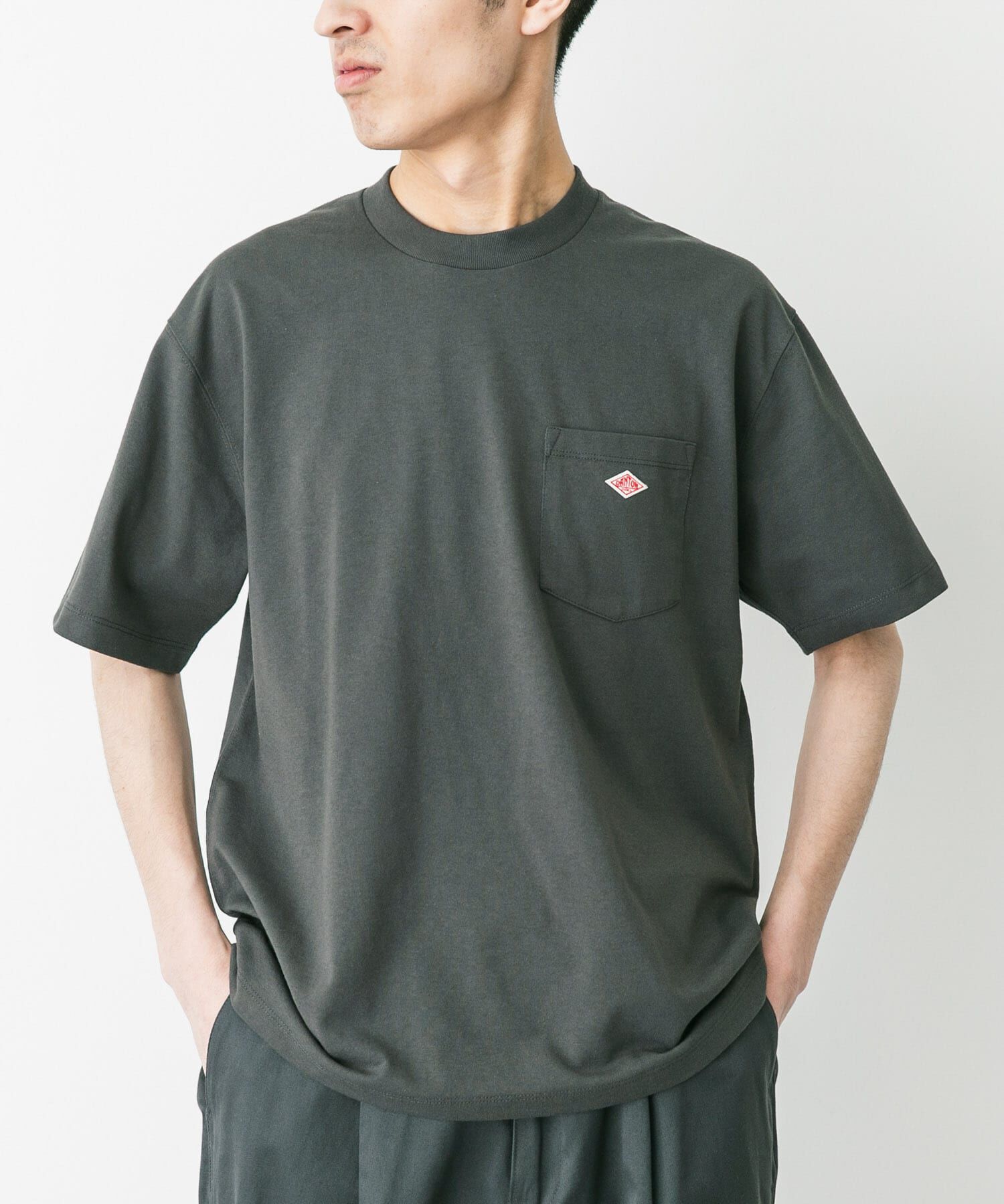 URBAN RESEARCH DOORS「DANTON　POCKET T-SHIRTS」|Tシャツ・カットソー|グレー