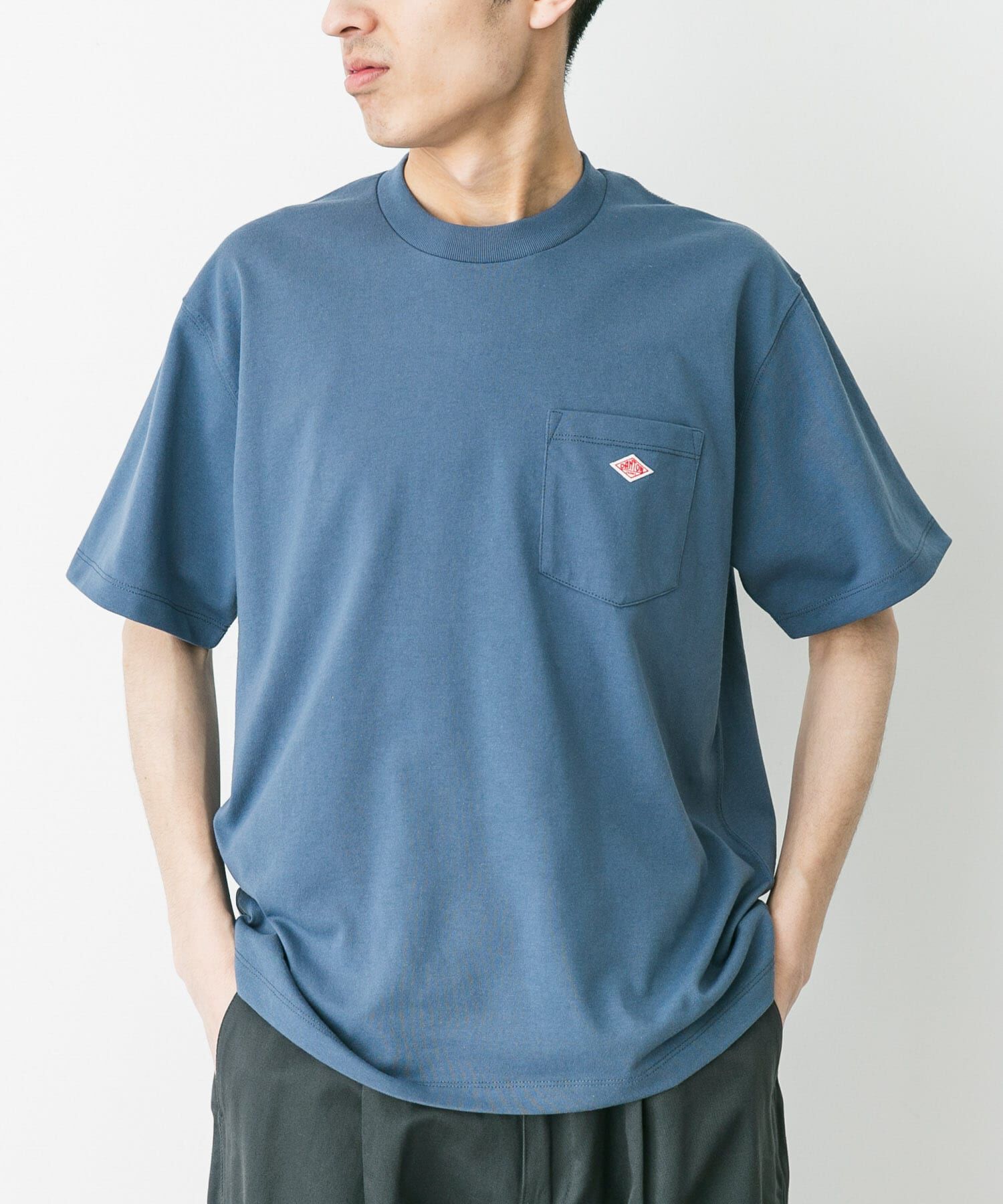 URBAN RESEARCH DOORS「DANTON　POCKET T-SHIRTS」|Tシャツ・カットソー|ブルー