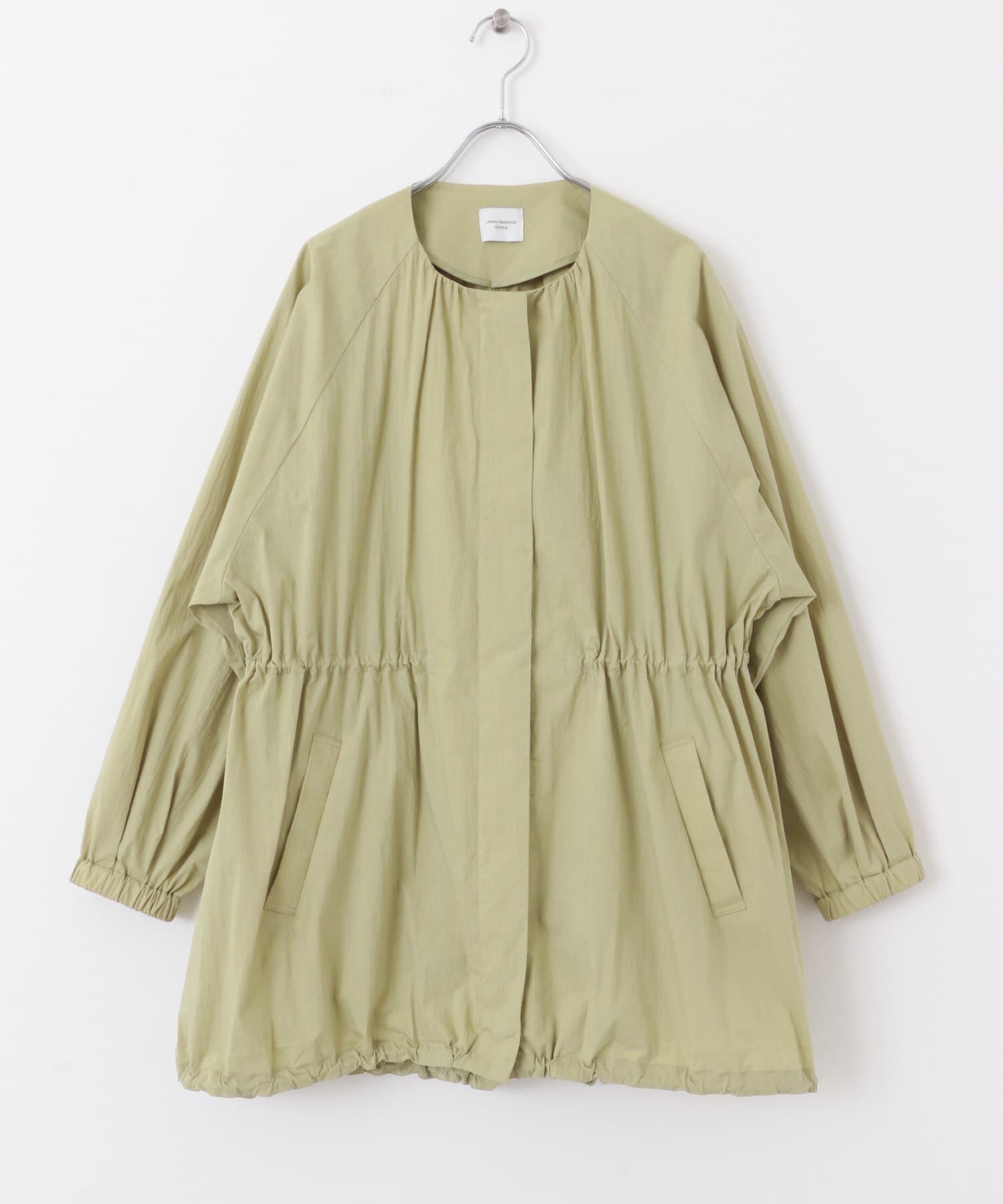 URBAN RESEARCH DOORS「ギャザーノーカラーブルゾン」|ブルゾン・スタジャン|