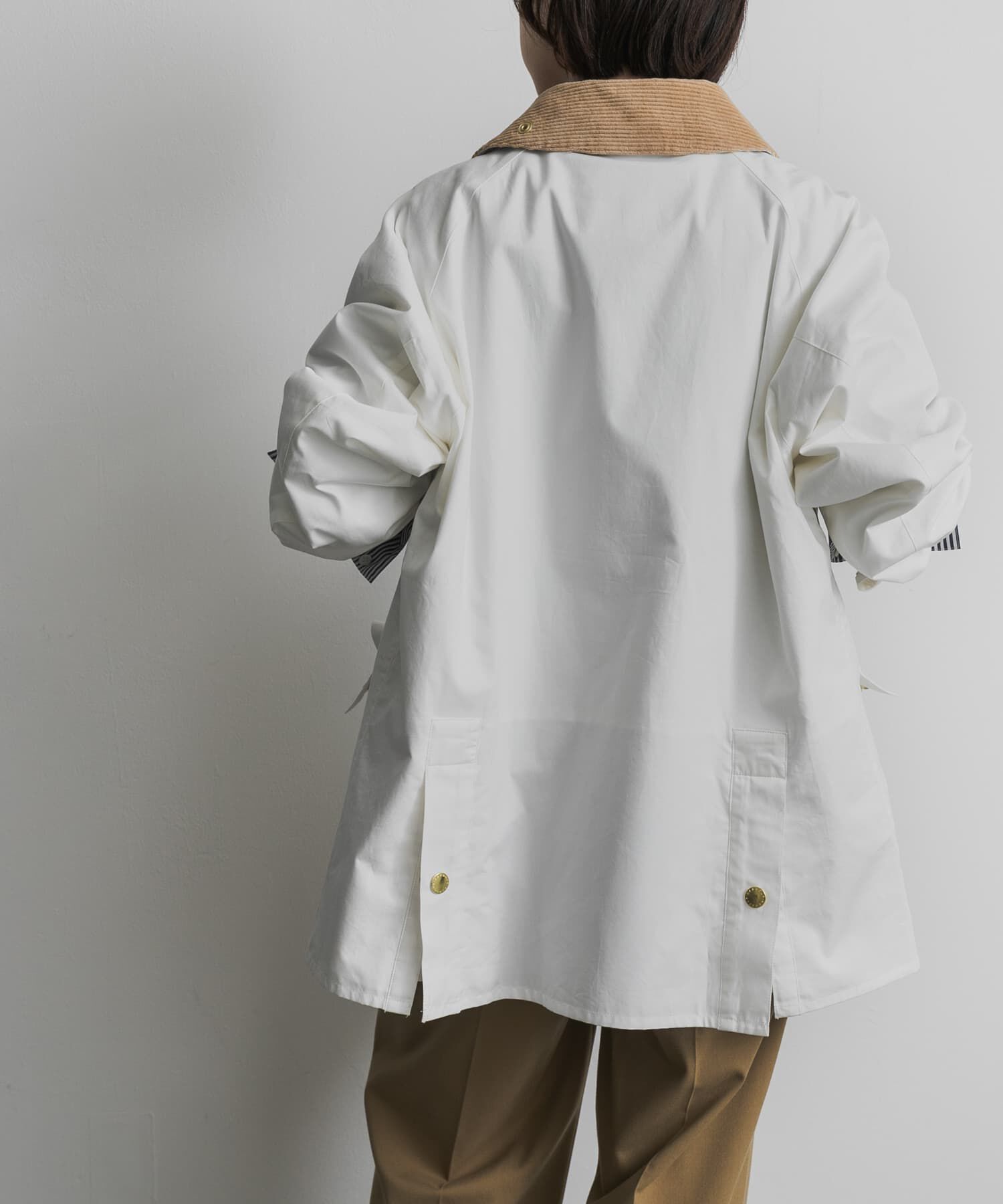 URBAN RESEARCH DOORS「『別注』Barbour　BEDALE」|ノーカラーコート|