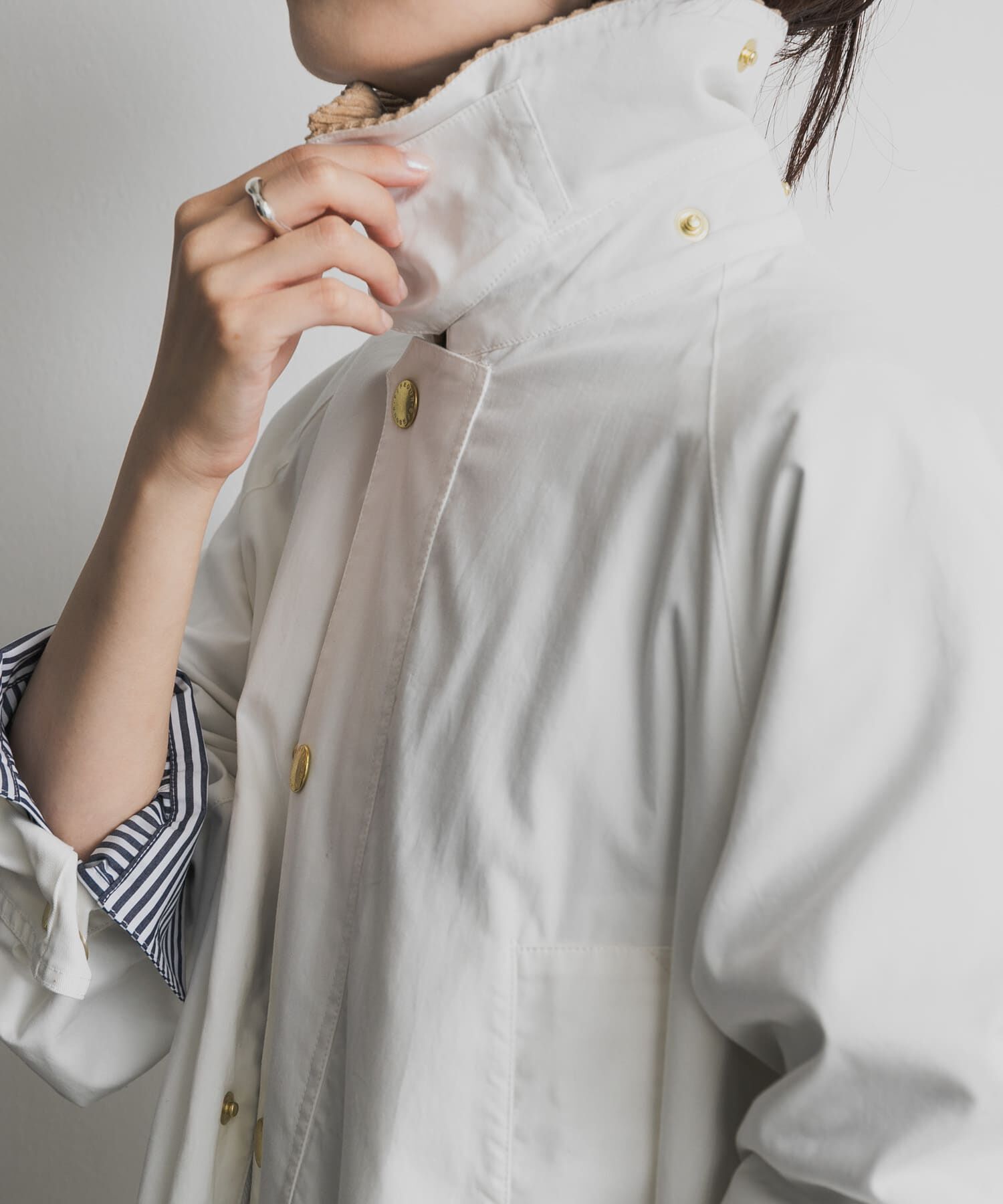 URBAN RESEARCH DOORS「『別注』Barbour　BEDALE」|ノーカラーコート|