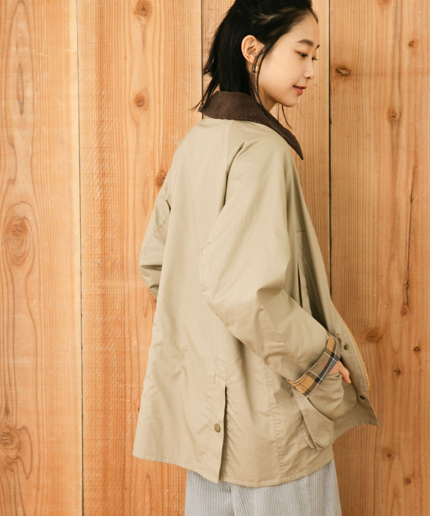 URBAN RESEARCH DOORS「『別注』Barbour　BEDALE」|ノーカラーコート|
