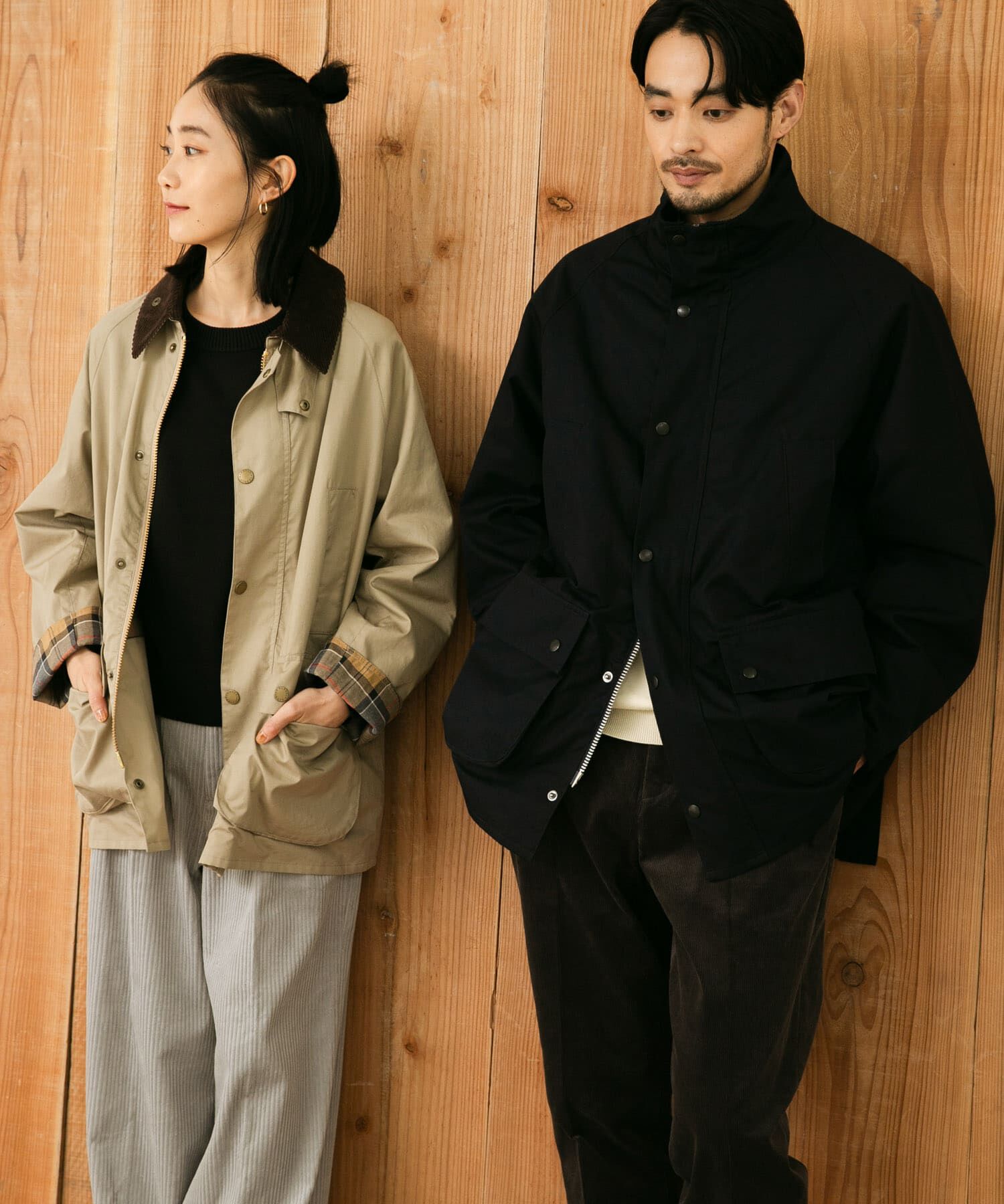 URBAN RESEARCH DOORS「『別注』Barbour　BEDALE」|ノーカラーコート|
