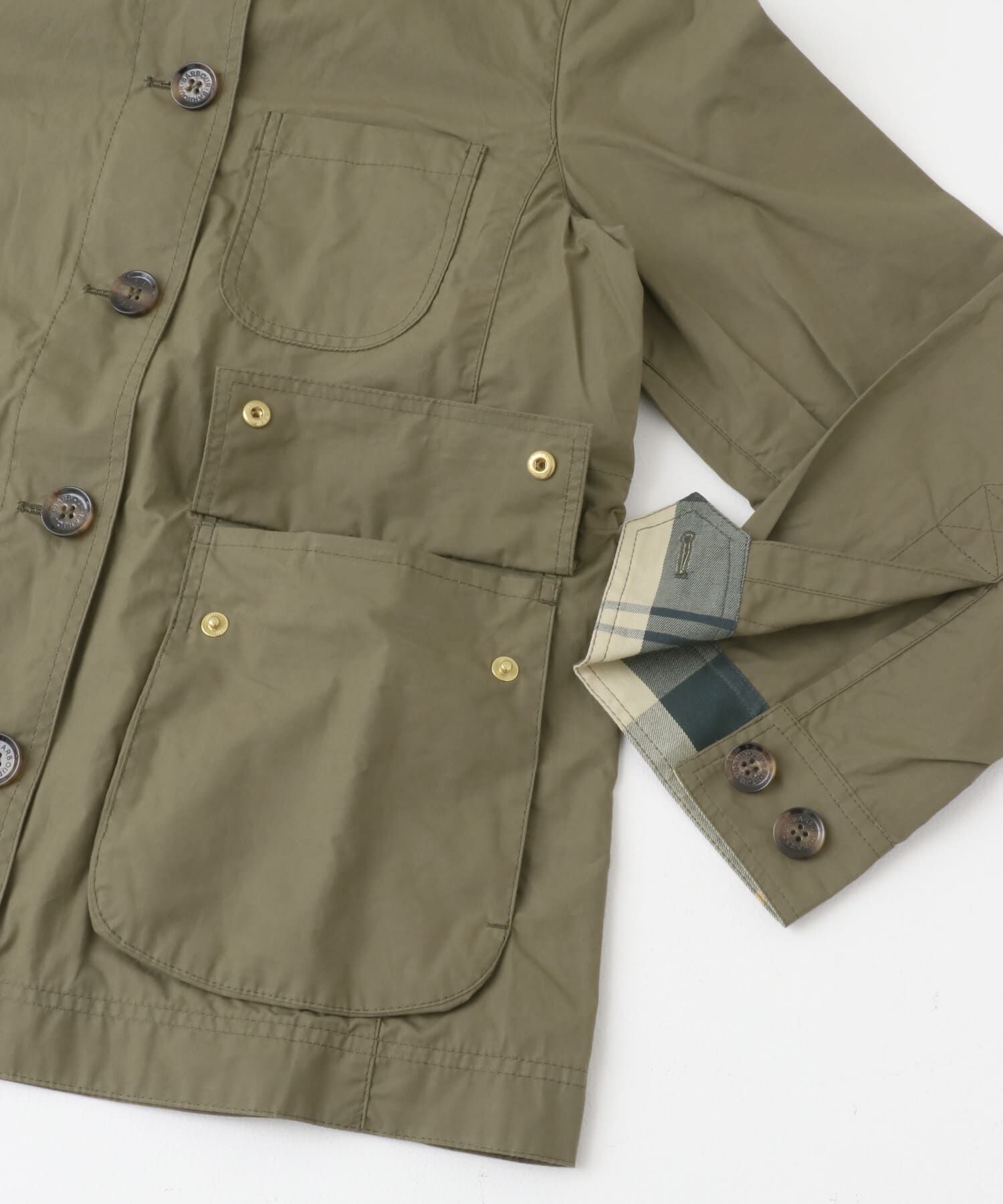 URBAN RESEARCH DOORS「Barbour　AVERIE SHOWERPROOFJACKET」|ノーカラーコート|