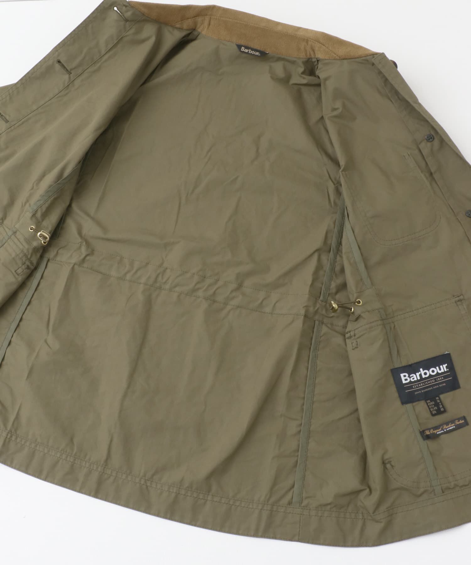 URBAN RESEARCH DOORS「Barbour　AVERIE SHOWERPROOFJACKET」|ノーカラーコート|