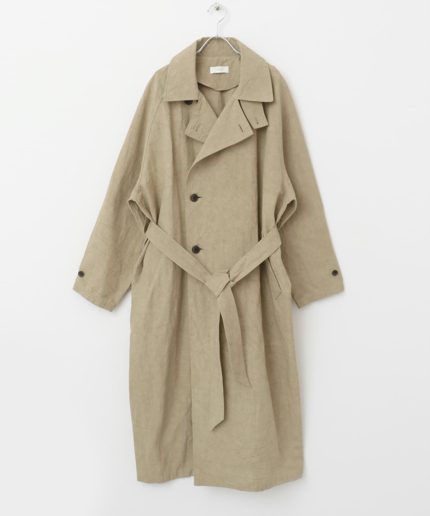 かぐれ「『ユニセックス』コットンリネンオーバートレンチコート」|トレンチコート|