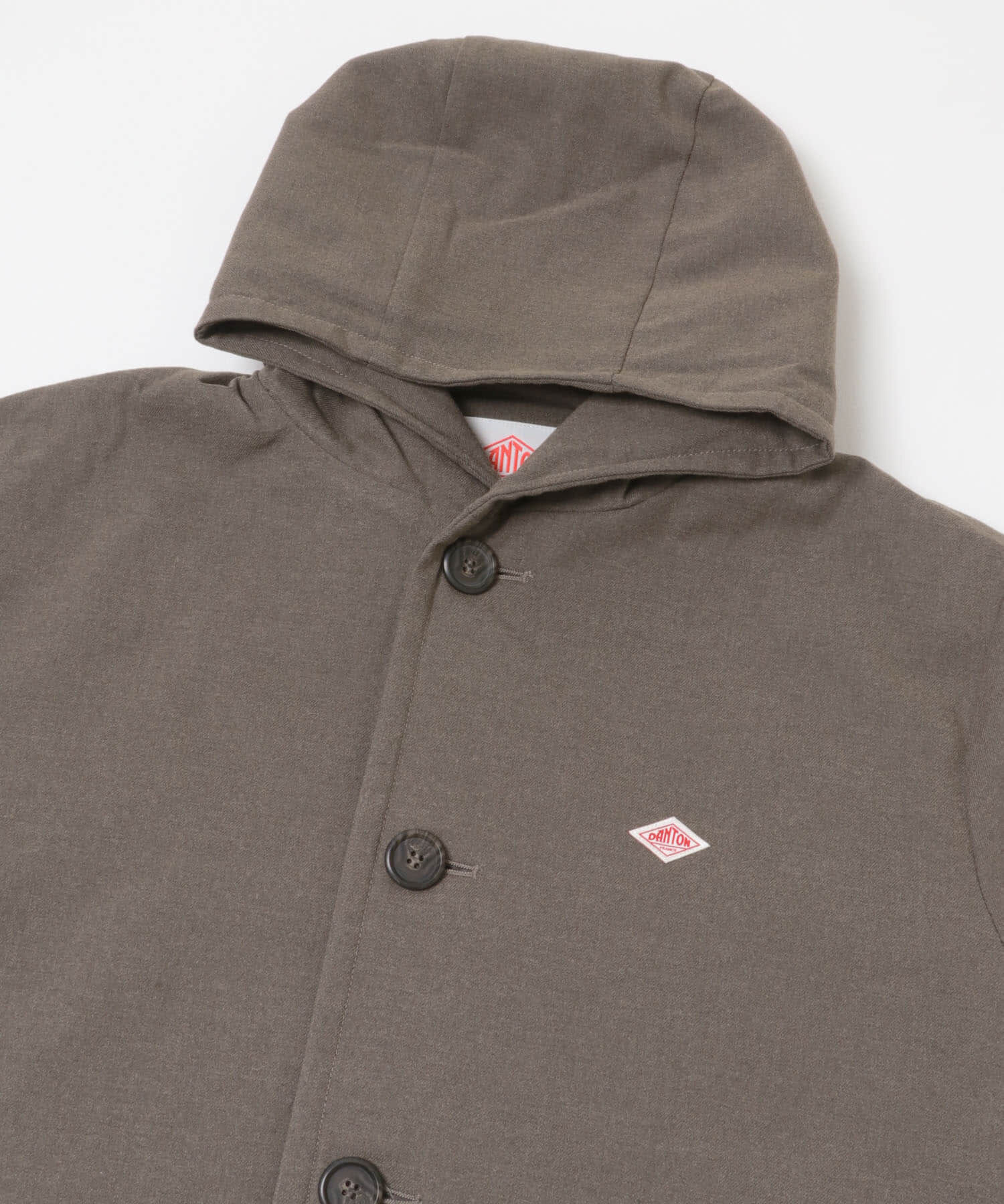 URBAN RESEARCH DOORS「DANTON　HOODED JACKET」|ノーカラーコート|